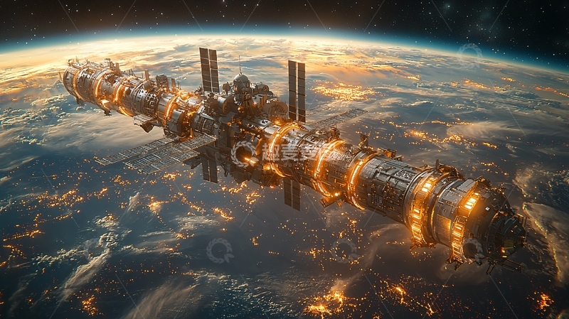 高清大图下载【趣麦麦图】太空站