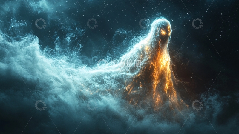 高清大图下载【趣麦麦图】燃烧的幽灵