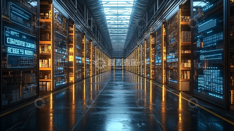 高清大图下载【趣麦麦图】未来科技感数据中心