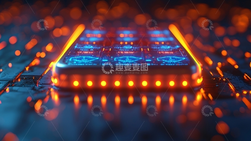 高清大图下载【趣麦麦图】科技感芯片
