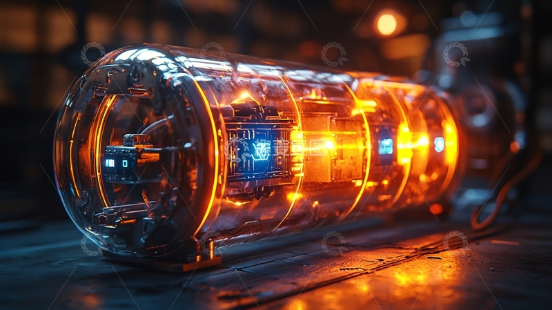 高清大图下载【趣麦麦图】科技感十足的透明能量柱