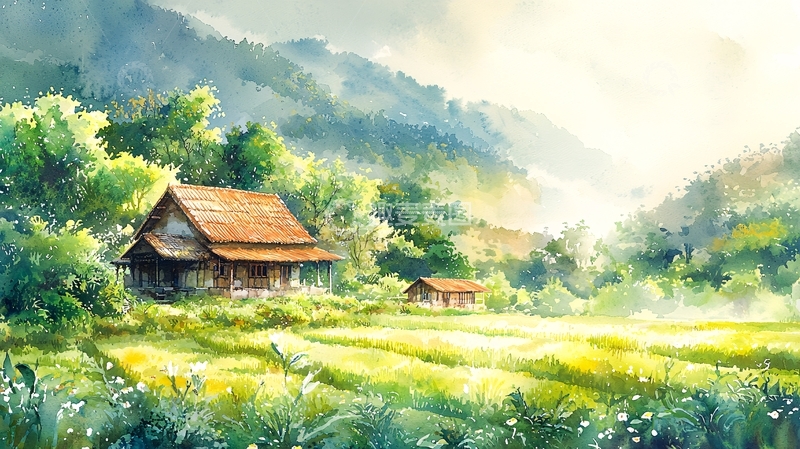 高清大图下载【趣麦麦图】水彩画