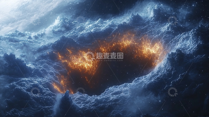 高清大图下载【趣麦麦图】火焰云朵