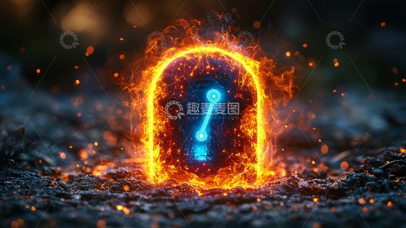 高清大图下载【趣麦麦图】火焰之门