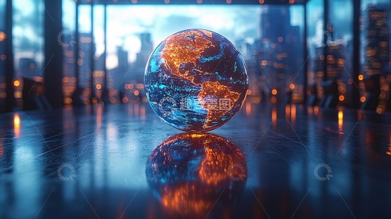 高清大图下载【趣麦麦图】玻璃地球