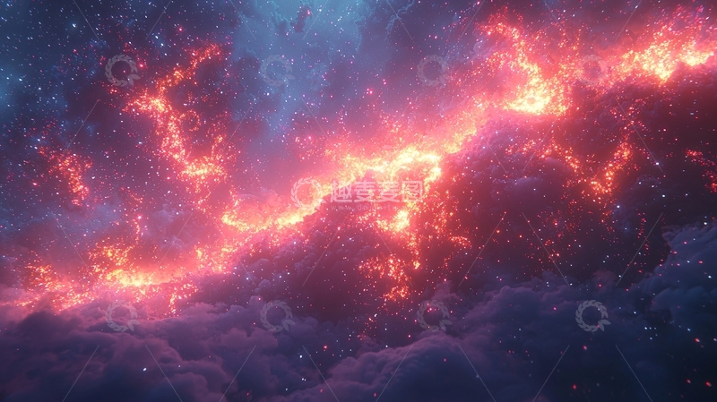 高清大图下载【趣麦麦图】宇宙星云火焰