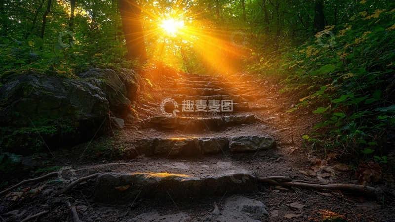 高清大图下载【趣麦麦图】森林小路