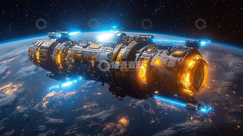 高清大图下载【趣麦麦图】宇宙飞船