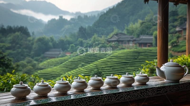 高清大图下载【趣麦麦图】茶山风景
