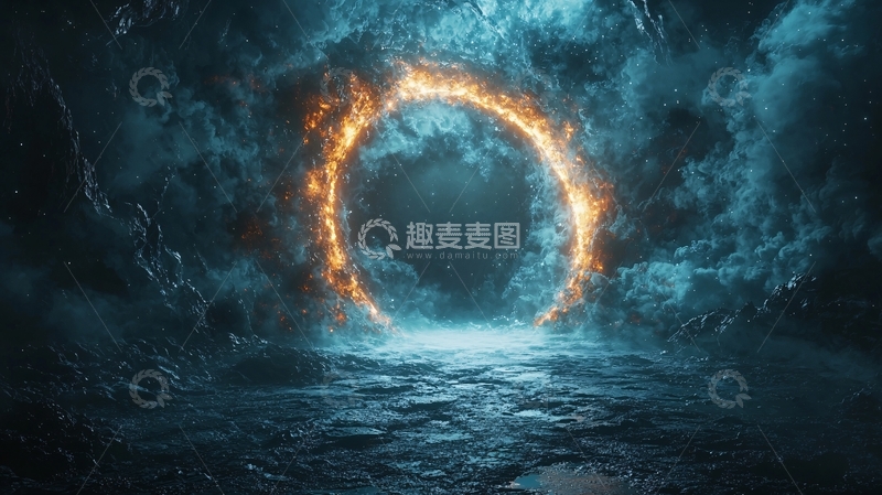 高清大图下载【趣麦麦图】火焰环