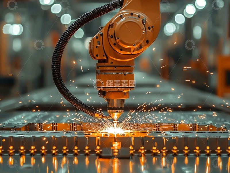 高清大图下载【趣麦麦图】工业机器人焊接7