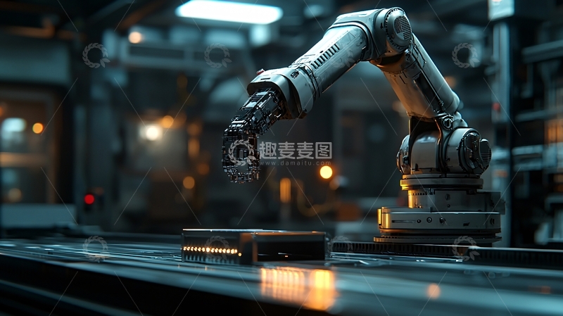 高清大图下载【趣麦麦图】-工业机器人手臂6