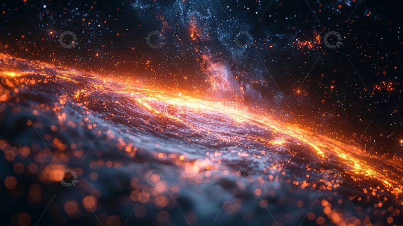 高清大图下载【趣麦麦图】燃烧的宇宙星云