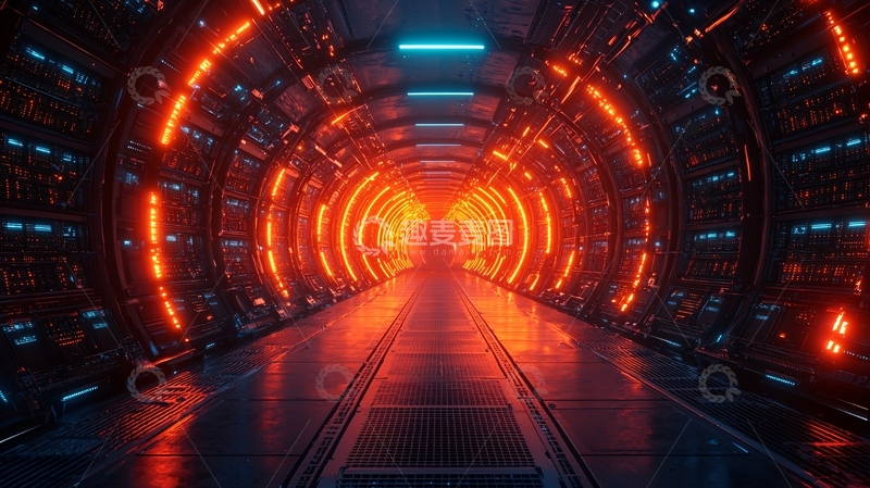 高清大图下载【趣麦麦图】科幻未来感隧道