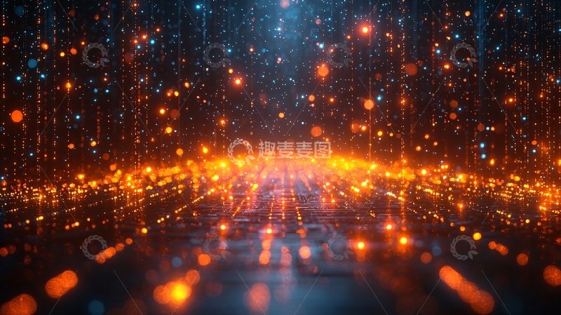 高清大图下载【趣麦麦图】炫彩粒子流光溢彩