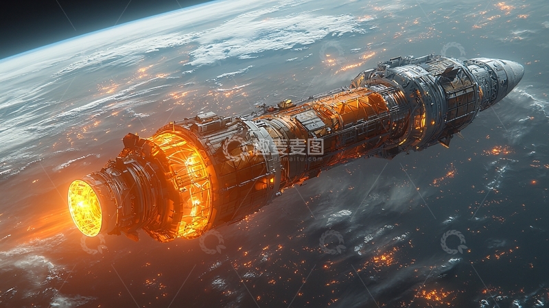 高清大图下载【趣麦麦图】太空飞船