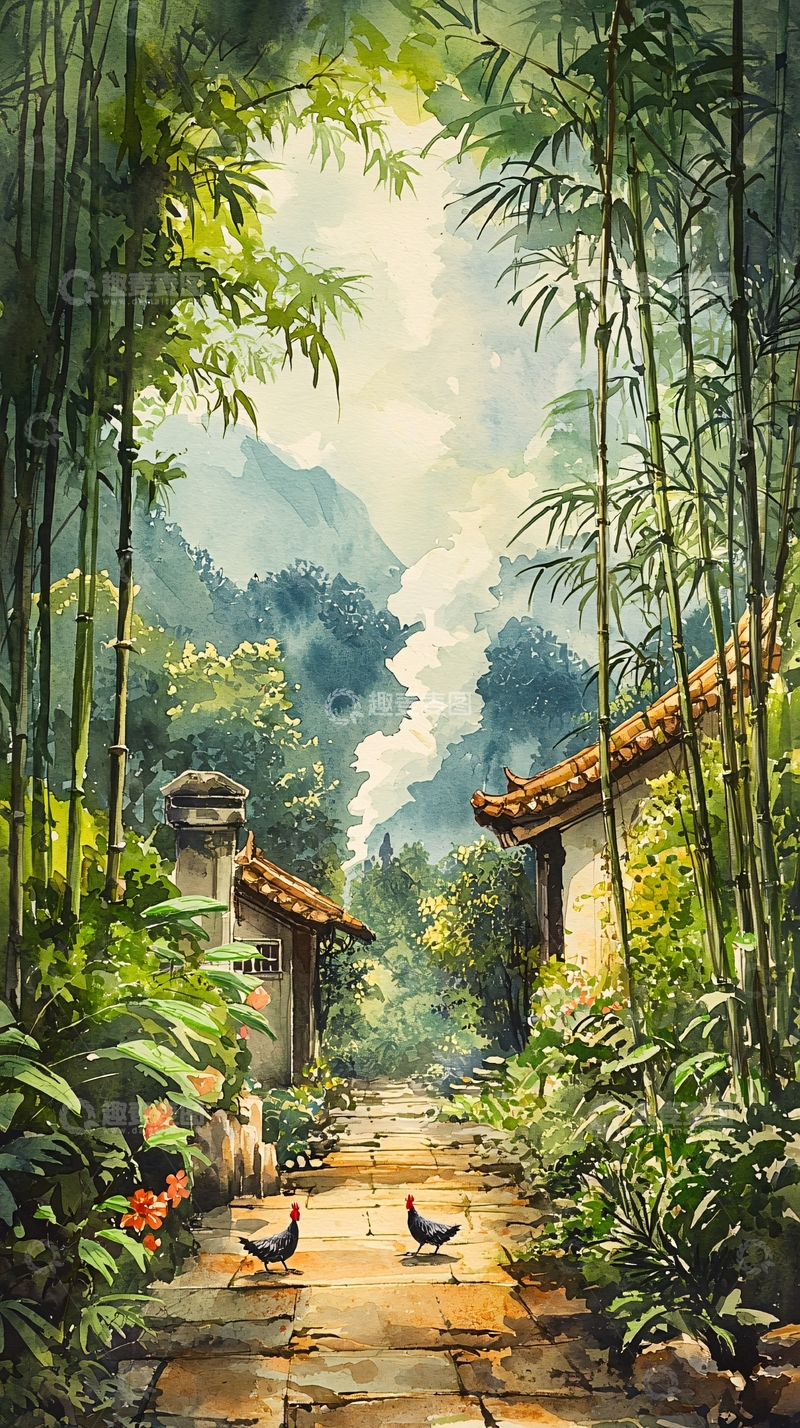 高清大图下载【趣麦麦图】水墨画