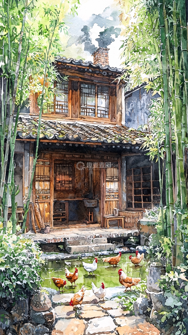 高清大图下载【趣麦麦图】水墨画