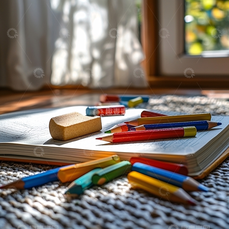 高清大图下载【趣麦麦图】-彩色铅笔
