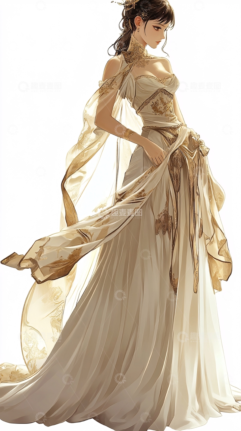 高清大图下载【趣麦麦图】古风美女