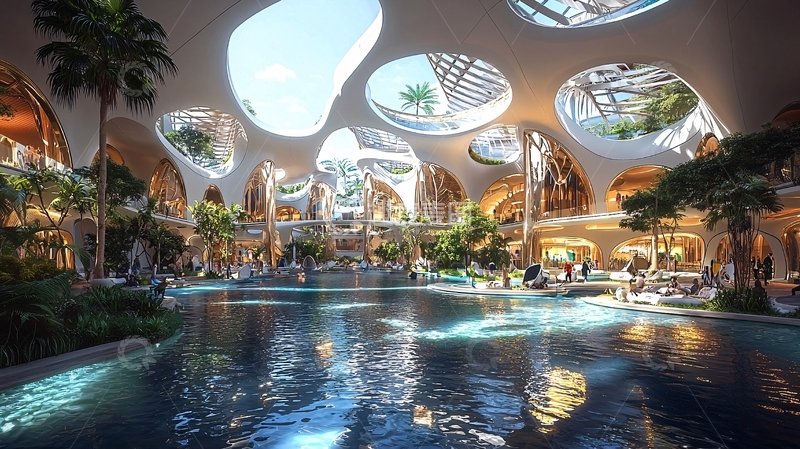 高清大图下载【趣麦麦图】室内热带景观设计