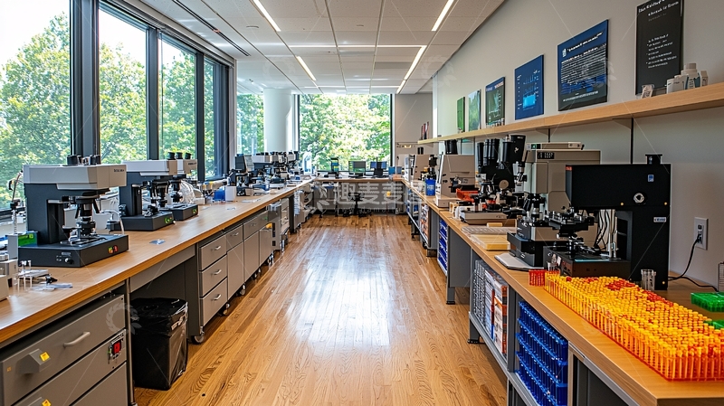 高清大图下载【趣麦麦图】明亮现代化实验室内部