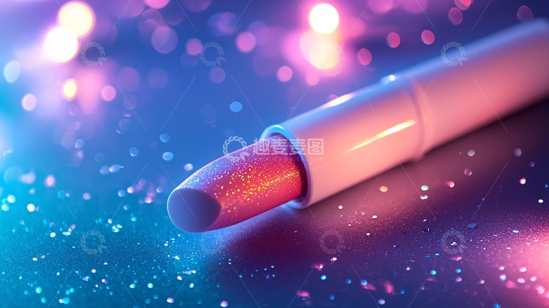 高清大图下载【趣麦麦图】闪亮唇膏特写