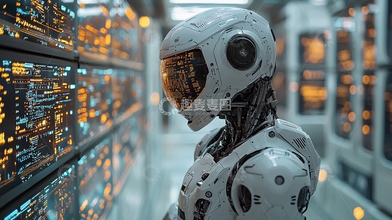 高清大图下载【趣麦麦图】未来科技感机器人