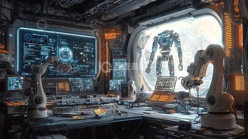 高清大图下载【趣麦麦图】未来科技感工作室