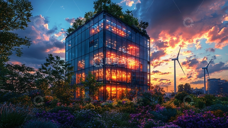 高清大图下载【趣麦麦图】绿色环保建筑