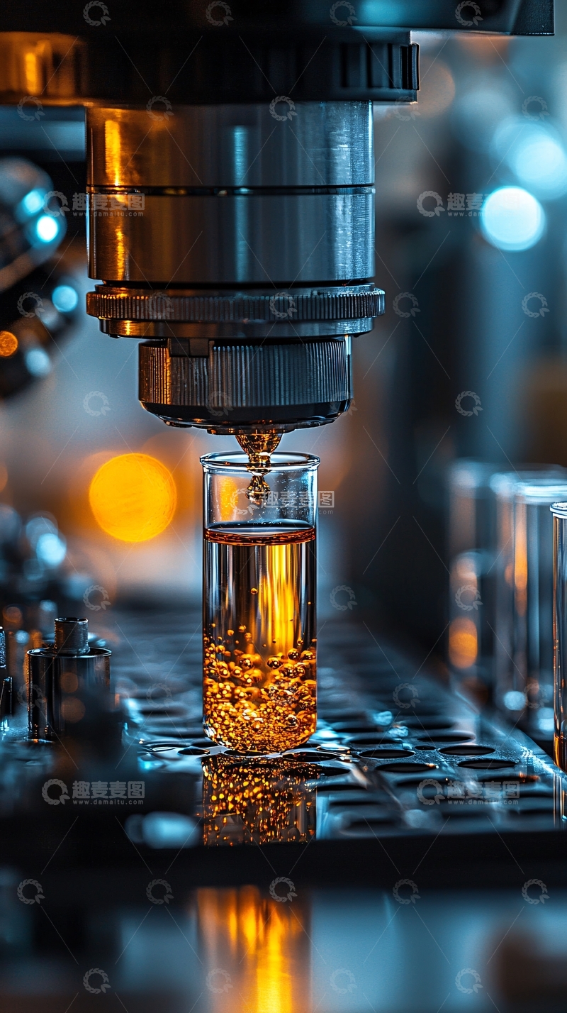 高清大图下载【趣麦麦图】精密仪器滴液实验