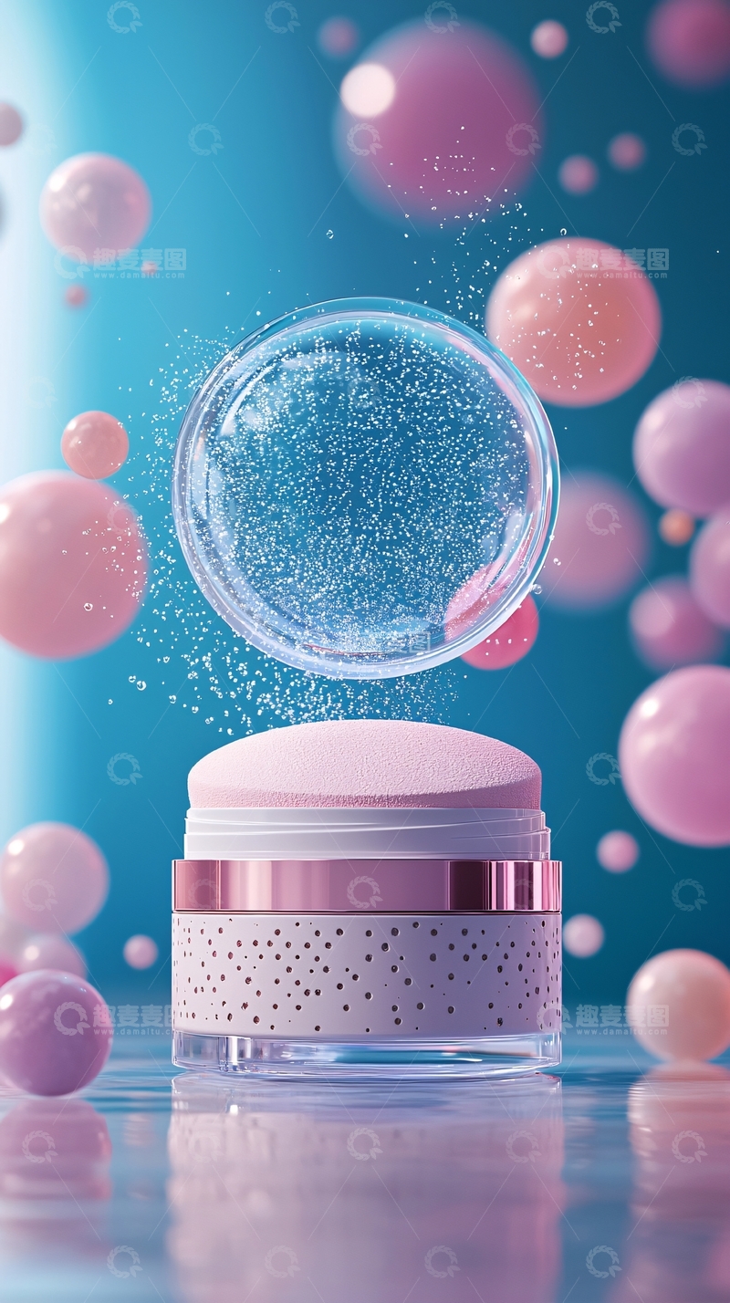 高清大图下载【趣麦麦图】轻盈水润面霜