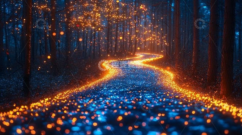 高清大图下载【趣麦麦图】奇幻森林小路