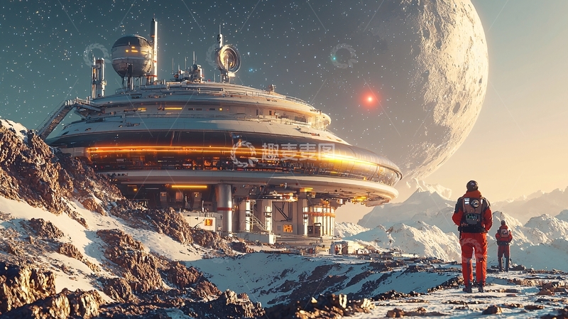 高清大图下载【趣麦麦图】未来科幻基地