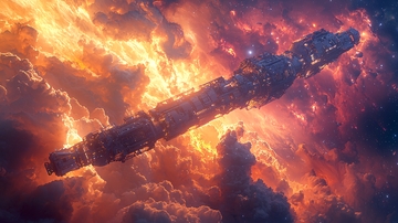 燃烧的宇宙飞船