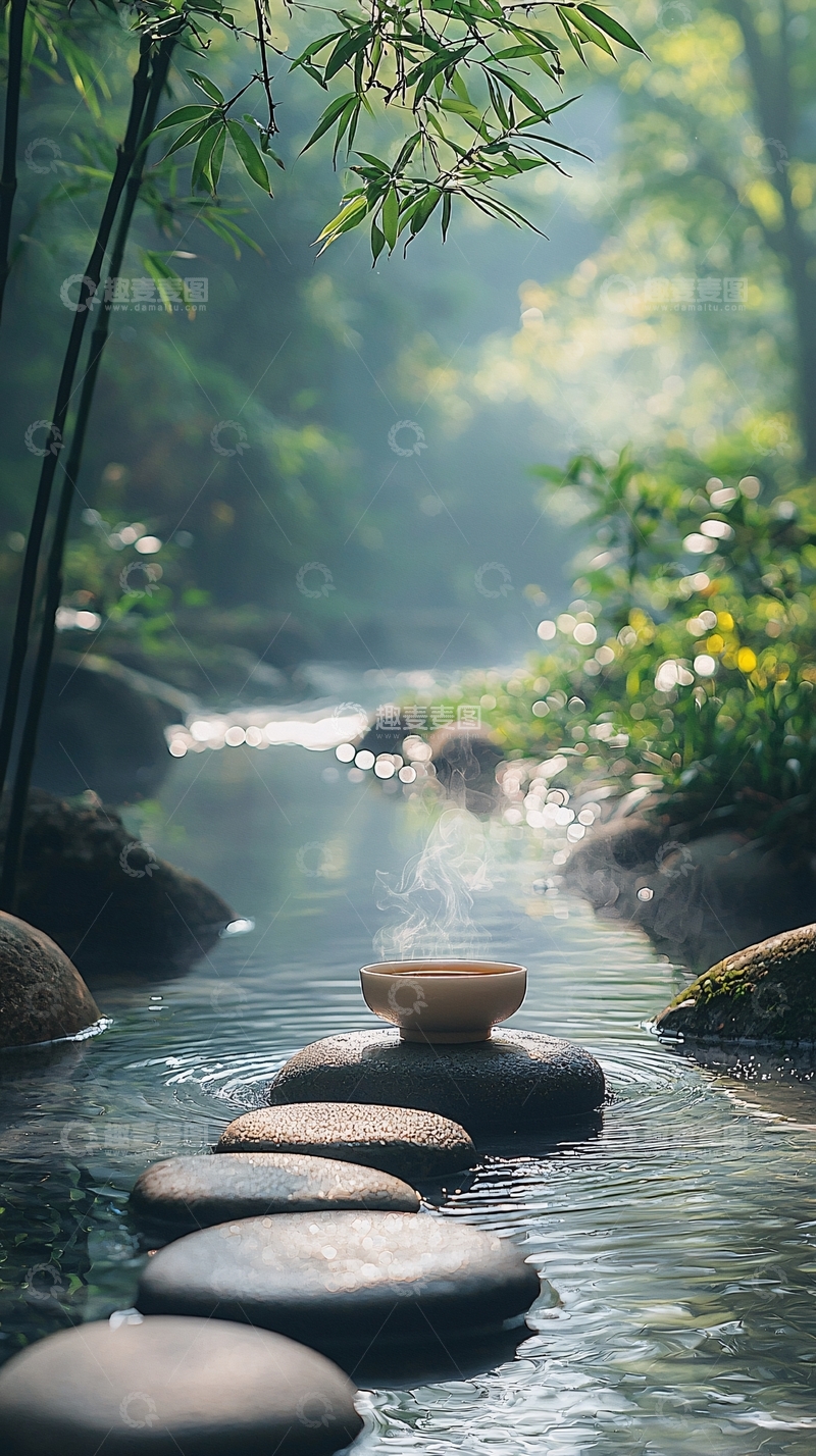 高清大图下载【趣麦麦图】溪流