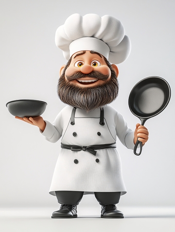 卡通厨师