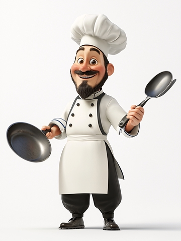 卡通厨师