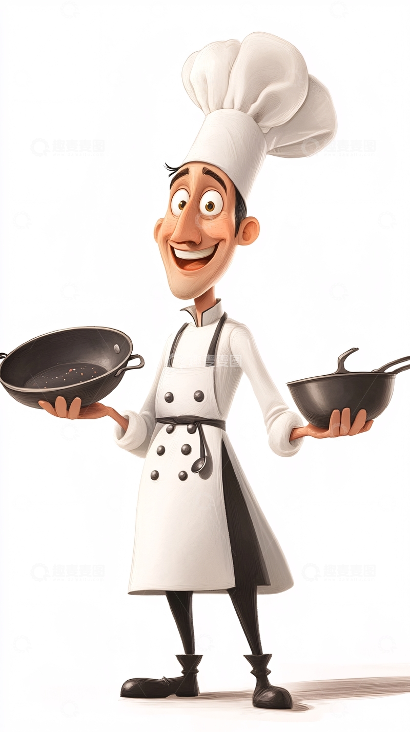 高清大图下载【趣麦麦图】卡通厨师