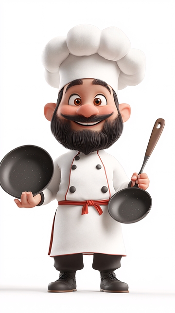 卡通厨师