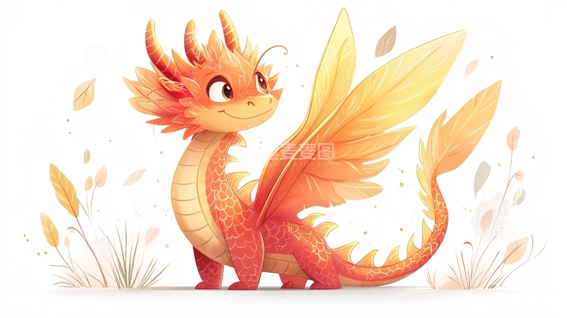 高清大图下载【趣麦麦图】可爱的小火龙