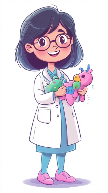 卡通女医生
