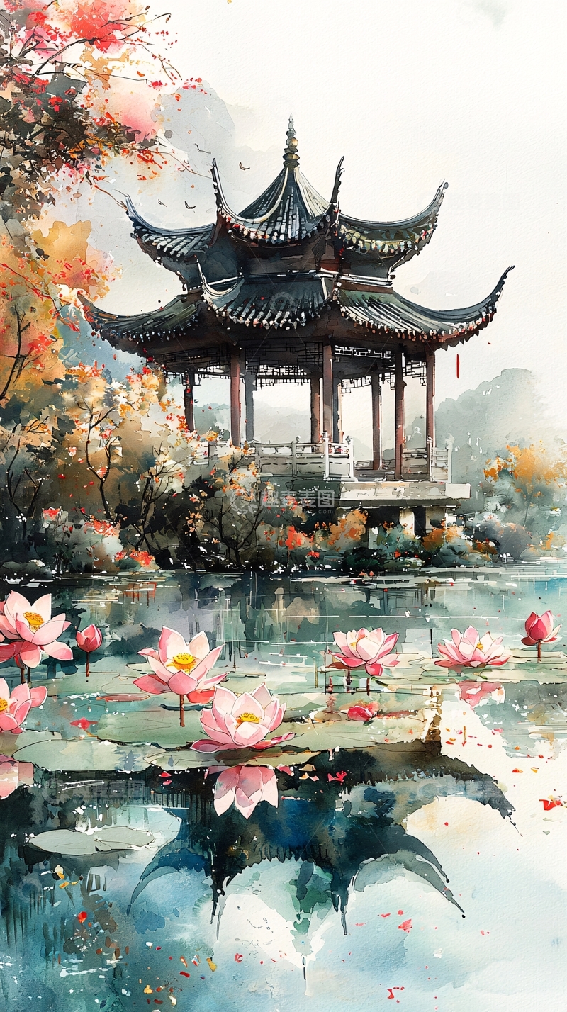 高清大图下载【趣麦麦图】水墨江南