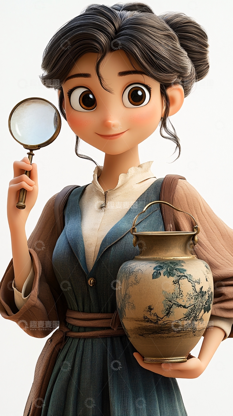 高清大图下载【趣麦麦图】卡通女孩101