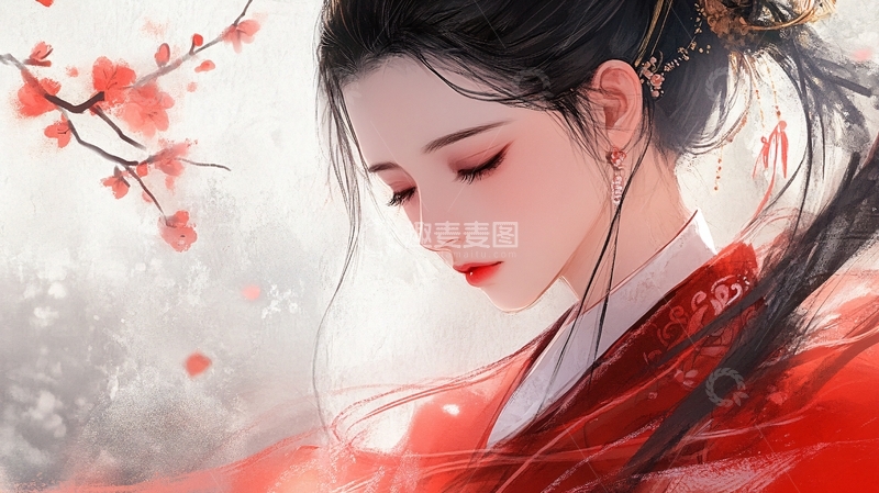高清大图下载【趣麦麦图】古风美女