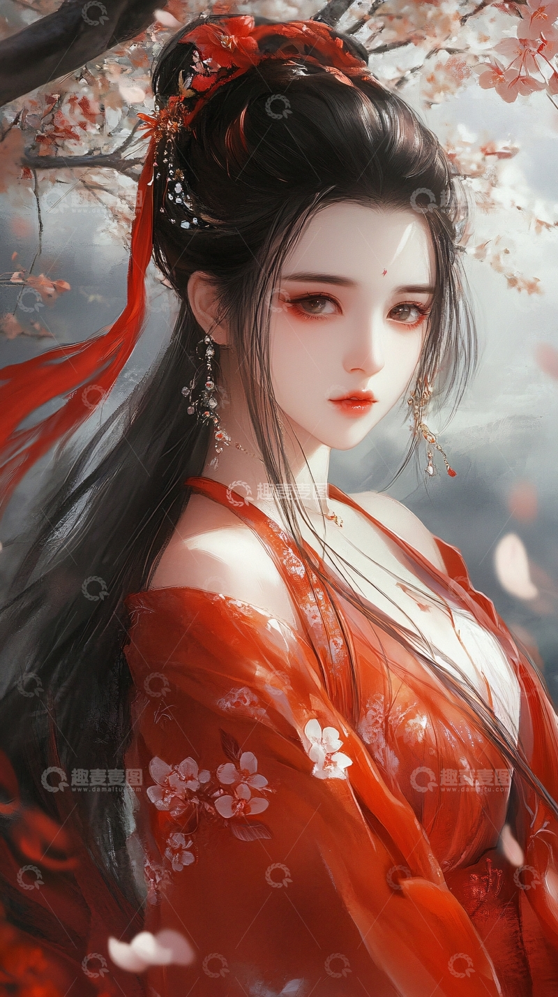 高清大图下载【趣麦麦图】古风美女