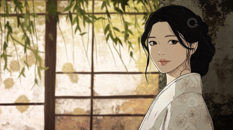 高清大图下载【趣麦麦图】古风美女