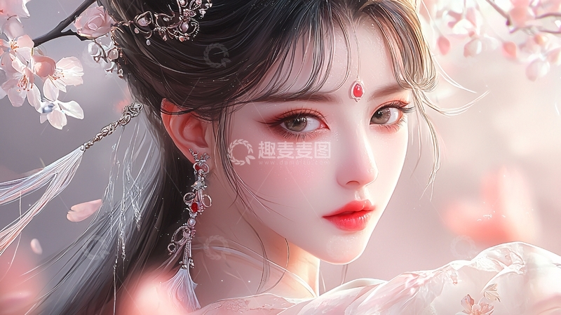 高清大图下载【趣麦麦图】古风美女