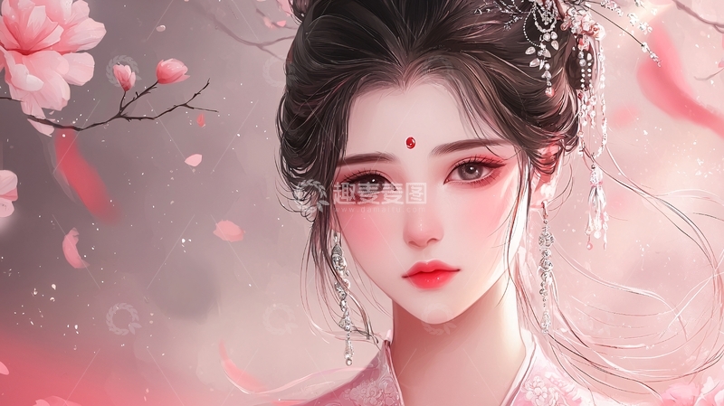 高清大图下载【趣麦麦图】古风美女