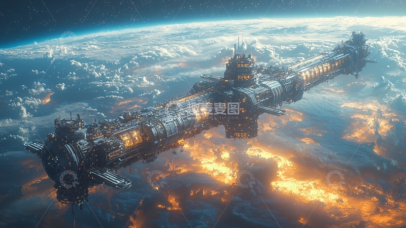 高清大图下载【趣麦麦图】太空战舰